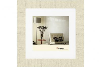 Home, Cadre Bois, HO440W, 40x40 cm, Blanc - Walther
