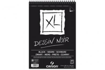 CANSON Album Spirale 40 feuilles XL&reg; Dessin A4 - 150 g - Noir