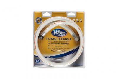 Tuyaux de gaz butane/propane caoutchouc 10ans 2m Wpro tbc208