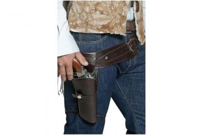 Ceinture bandit du western avec &eacute;tui adulte