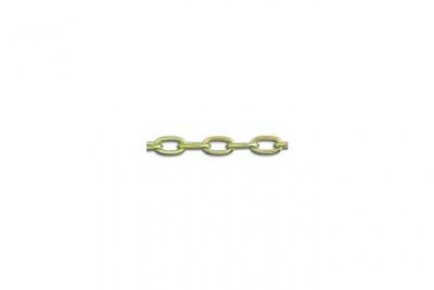 Chapuis LVBF20 Cha&icirc;ne soud&eacute;e for&ccedil;at acier laitonne 24 kg D 2 mm L 2,5 m