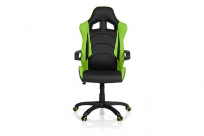 Chaise Gaming / Chaise de bureau GAME PRO I simili cuir noir/vert