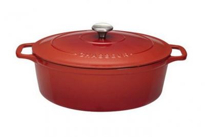 Cocotte ovale en fonte &eacute;maill&eacute;e 27cm rubis sublime Chasseur puc472758