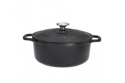 Chasseur 11847101 Mini-cocotte, Fonte &eacute;maill&eacute;e, Noir Mat, 10 cm