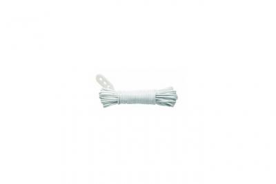 Corde &agrave; linge polypropyl&egrave;ne + tendeur - &Oslash; 2,6 mm x 20 m - Blanc