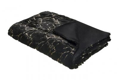 Plaid 150 x 200 cm noir godavari 309600