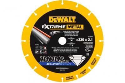DEWALT DT40255-QZ Disque Diamant, Jaune/Noir, 230x2.1x22.3 mm