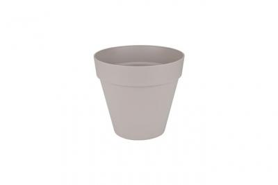 ELHO Pot de fleurs rond avec roues Loft Urban - &Oslash; 40 cm - Gris chaud