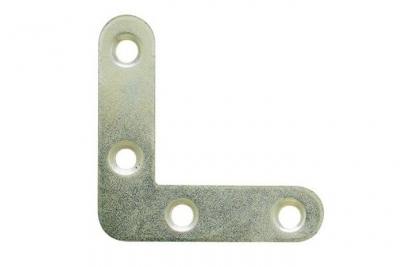 Equerre de ch&acirc;ssis - bout rond - 100 x 16 x 2 mm - acier zingu&eacute;