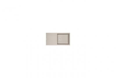 Evier Maris Fraganit Mrg611-Xl Caf&eacute; Cr&egrave;me (Sous Meuble 60Cm) 970X500X200Mm