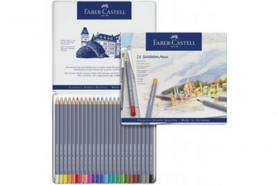 Crayon de couleur Aquarellable Faber-Castell Goldfaber etui 36 pces