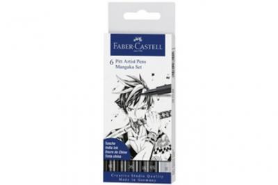 Set de 6 Feutres Faber-Castell Pitt Artist Pens Mangaka