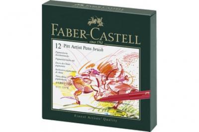 Studio box 48 PITT artist pen, coffret en simili cuir - Beaux arts