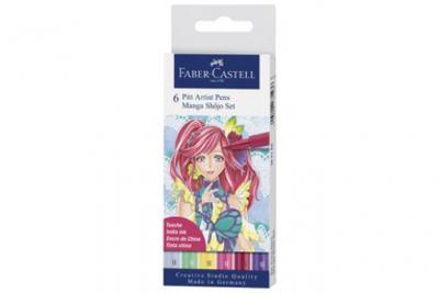 Set de 6 Feutres Faber-Castell Pitt Artist Pens Manga Sh&ocirc;jo