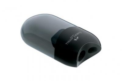 Faber-Castell 183500 Taille-Crayon Double Avec R&eacute;servoir Noir