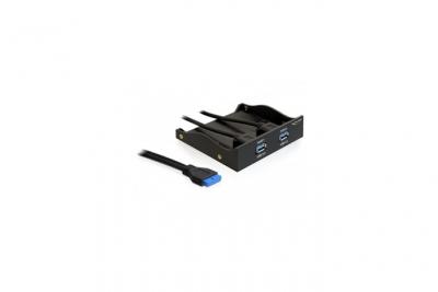 FrontPanel - Delock - 2x USB3.0 pour 3.5 oder 5.25"" Schacht