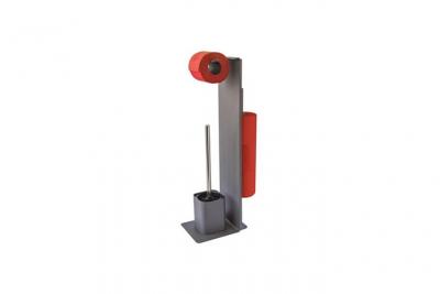 Gelco Design - Serviteur papier toilette avec brosse wilson carbone