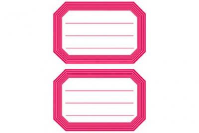 HERMA 5781 Lot de 12 &eacute;tiquettes autocollantes pour livres Bleu et rouge