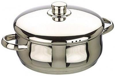 Ibili 662022 oslo faitout bomb&eacute; avec couvercle inox 22 cm