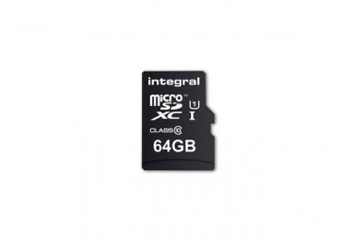 Integral Microsdxc 64gb Type 10 Memory Card Noir