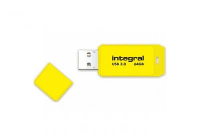 Integral Cl&eacute; USB 3.0 Neon 64 go Jaune 