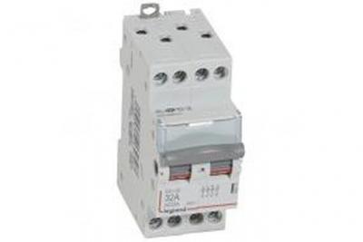 Interrupteur-sectionneur DX&sup3;-IS 4P 400V~ - 32A - 2 modules