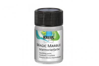 Kreul kreul peinture &agrave; marbrer ""magic marble"", 20 ml, argent noir