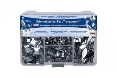Kreul set de pierres d&eacute;coratives hobby line transparent 49640