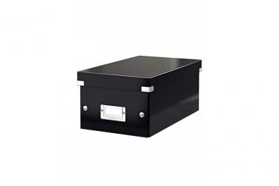 Leitz leitz bo&icirc;te de rangement pour dvd click & store, noir noir