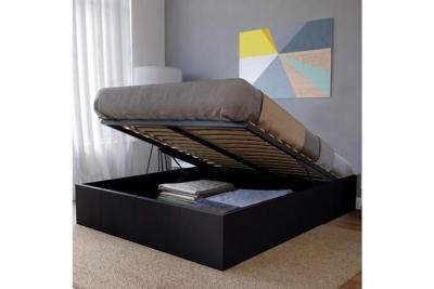 Lit coffre torino 140x190 + 1 sommier / noir 035516