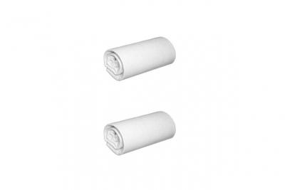 Lot de 2 draps housses jersey blancs bonnet 30 cm 90x190/200