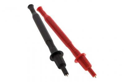 Lot de 2 pointes de touche &agrave; ressort &Oslash;4mm: 1 rouge + 1 noire Zenitech