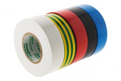 Lot de 5 adh&eacute;sifs 19mm x 20m 5 couleurs - Zenitech