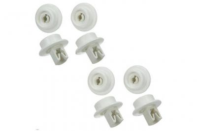 Lot de 8 roulettes panier inf&eacute;rieur