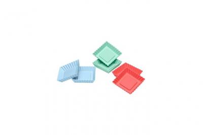LURCH Lot de 6 mini moules a flans - Pastel