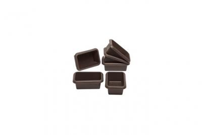 LURCH Lot de 6 mini moules - Bosses - Marron