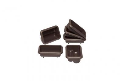 LURCH Lot de 6 mini moules - Marron
