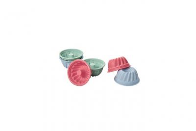 LURCH Lot de 6 moules &agrave; kouglof - Pastel