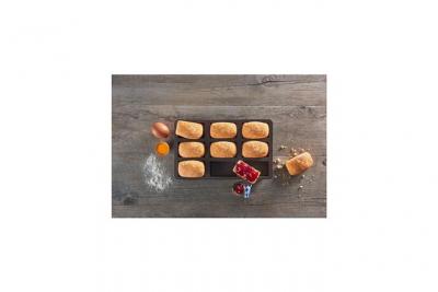 LURCH Lot de 9 moules a brownies - Marron