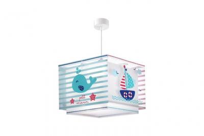 Lustre suspension chambre enfant petit marin - bleu