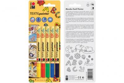 Marabu marqueur de textiles textil painter, blister de 5 mr011600080