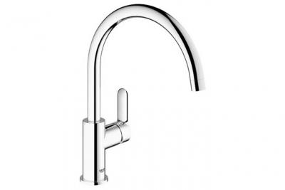 Robinet mitigeur bec &agrave; hauteur moyenne pour &eacute;vier BauLoop Grohe