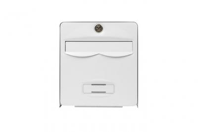 Mini bo&icirc;te aux lettres &agrave; barillet blanc