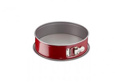 TEFAL Moule &agrave; charni&egrave;re Delibake en acier - &Oslash; 19 cm - Rouge et gris