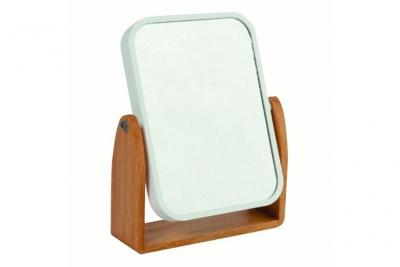 Miroir grossissant rectangle bambou 16 3 x 10 5 cm Oslo