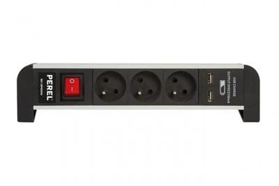 VELLEMAN Multiprise &Eacute;lectrique De Bureau 3 Prises 1.40m