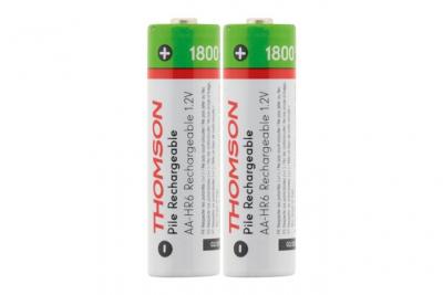 Thomson - Pack 2x piles rechargeables HR06 AA 1800 mAh