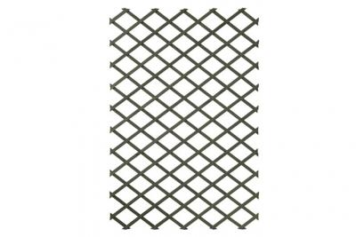 Nature Treillis croisillon extensible en bois peint en vert 100x200cm