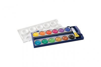 Pelikan Bo&icirc;te de peinture standard d'&eacute;cole K24, 24 couleurs