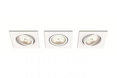 Kit de 3 spots encastrables Shellbark 1 - Blanc